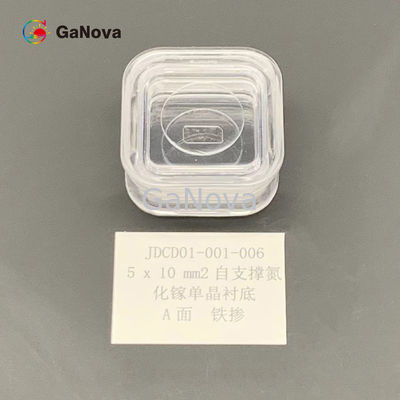 5*10mm2 Un-visage GaN Single Crystal Substrate Resistivity libre de type SI non dopé &gt; 10 ⁶ Ω·Gaufrette de dispositifs RF de cm