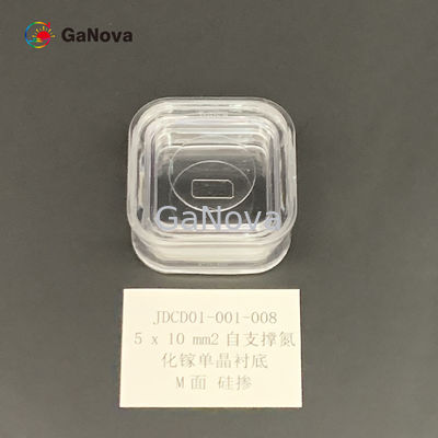 5*10mm2 M-visage GaN Single Crystal Substrate Resistivity libre de type n non dopé &lt; 0,05 Ω·dispositif de puissance de cm/laser