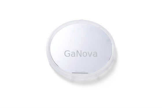 bord épitaxial de gaufrette de gaufrette de SiC de la forme en cristal 4H biseautant le ± 25.0um de 350.0um