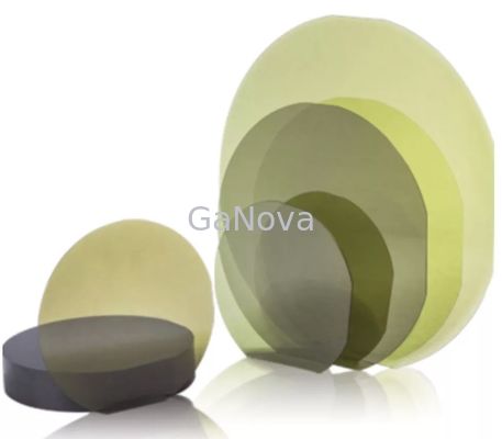 Cristal plat primaire 4&quot; de carbure de silicium de la longueur 32.5mm catégorie 100.0mm de P