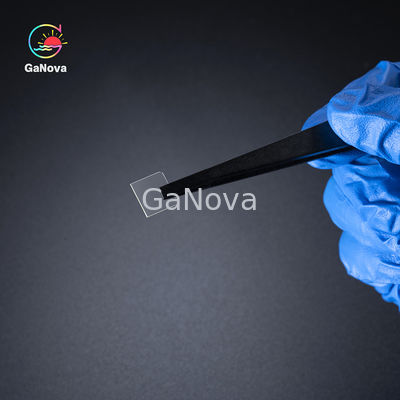 JDCD04-001-003 10x10mm2 100 ((Off 6°) Fe dopé en position libre Ga2O3 Substrate monocristallin Qualité du produit Polissage unique