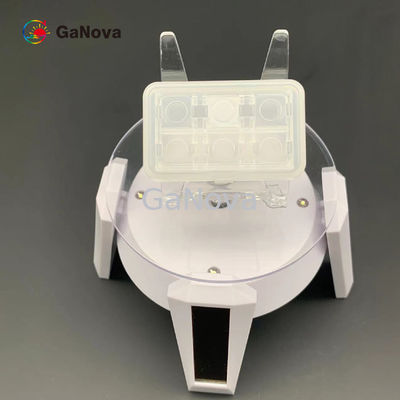 avion de 10*10.5mm2 GaN Single Crystal Substrate C (0001) outre d'angle vers le M-axe 0,35 ±0.15°