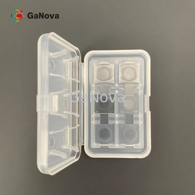 avion de 10*10.5mm2 GaN Single Crystal Substrate C (0001) outre d'angle vers le M-axe 0,35 ±0.15°